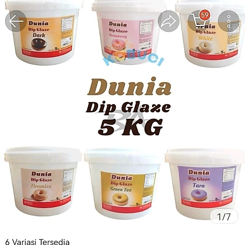 III DUNIA DIP GLAZE DIPGLAZE UKURAN EMBER BESAR 5KG 5 KILO KG COCOK UNTUK USAHA BIS JUALAN MAKANAN D
