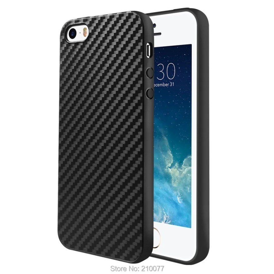 CASE IPHONE 7 8 SE 2020 SE 2 Softcase Carbon Ultrathin Slim Fit Case #SWDSLD