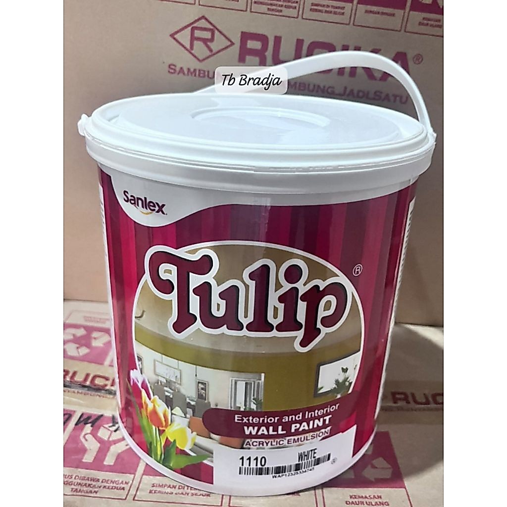 Cat Tembok Sanlex Tulip White/Putih 4,5 KG