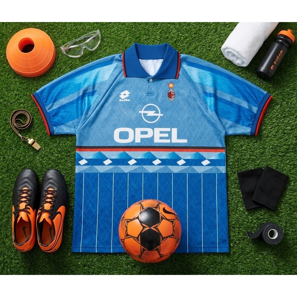Jersey Full Printing Milan 1995 Gratis Custom Patch dan Nameset