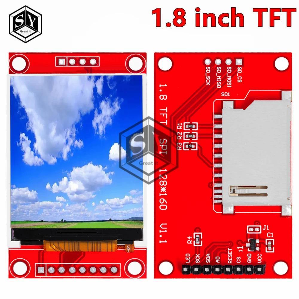 1PCS Modul LCD TFT 1,8 inci Modul Layar LCD SPI serial 51 driver 4 IO driver Resolusi TFT 128*160