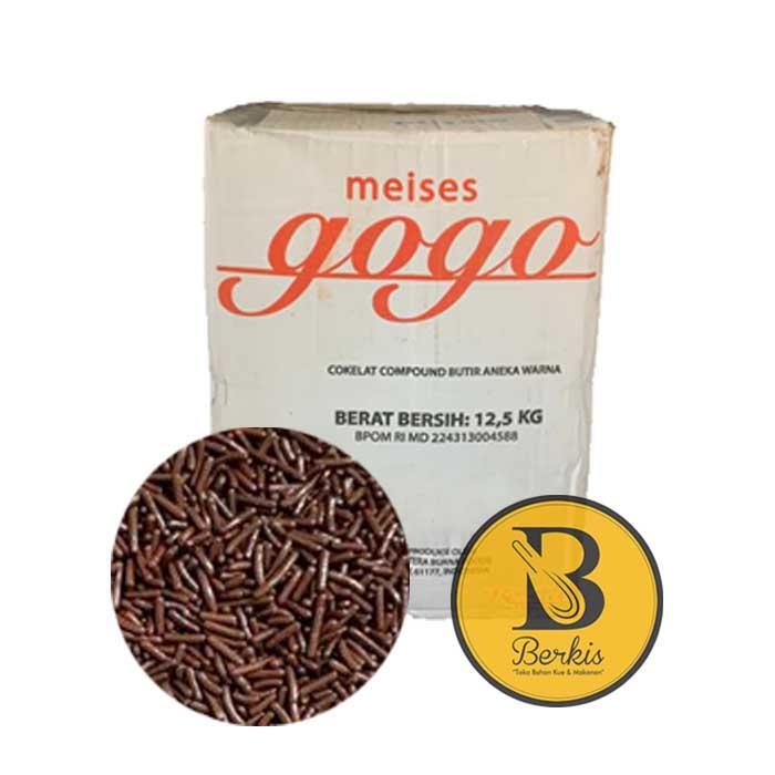 Meses Gogo  Chocolate 250 Gr Repack ; Meises Mesyes Coklat