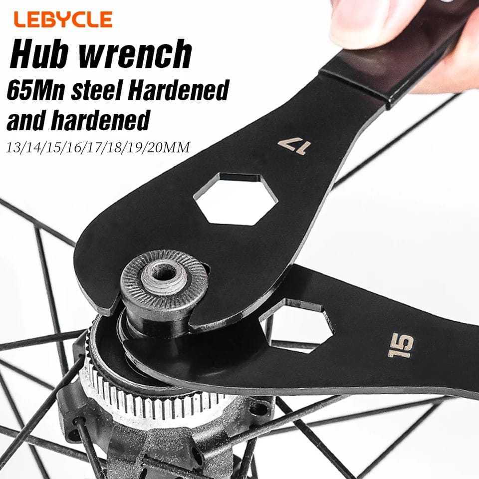 Foto Lebycle Tool Kunci Pas Pasang Pedal Kones Sepeda 13 14 15 16 17 18 19 20 mm Hub Freehub Tipis