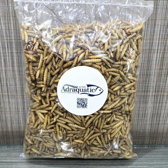 Aquaic- Maggot Kering 250Gr Larva Bsf Magot Pakan Ikan Koi Unggas Burung Ayam