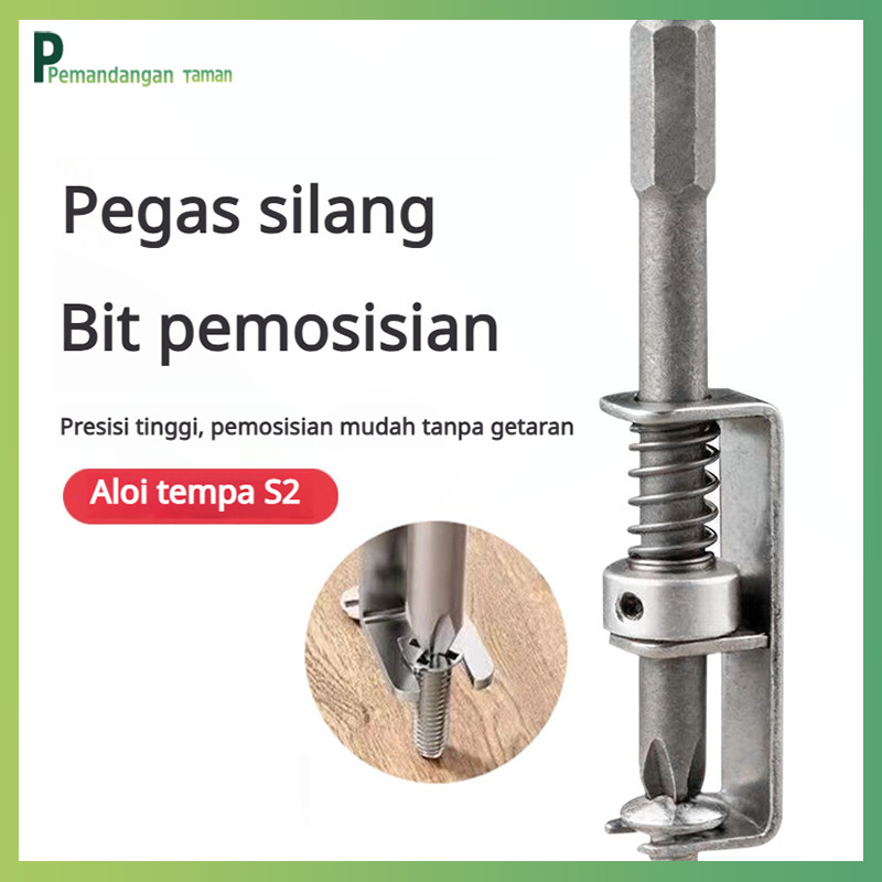 Obeng pegas, mata bor pengencang sekrup pegas, alat pengencang sekrup universal satu tangan, mata ob