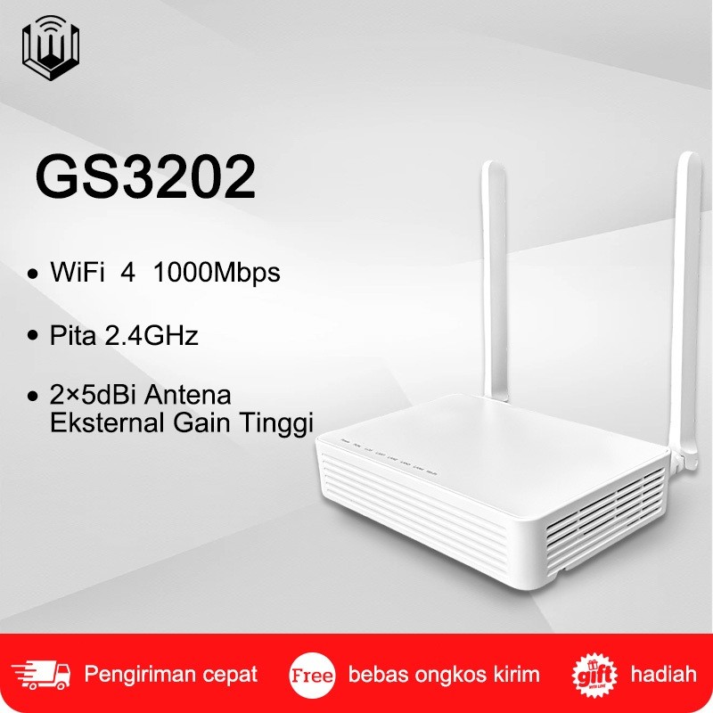 Modem Xpon GS3202 Gpon Epon OLT Non Antena Bekas Original Bonus Adaptor