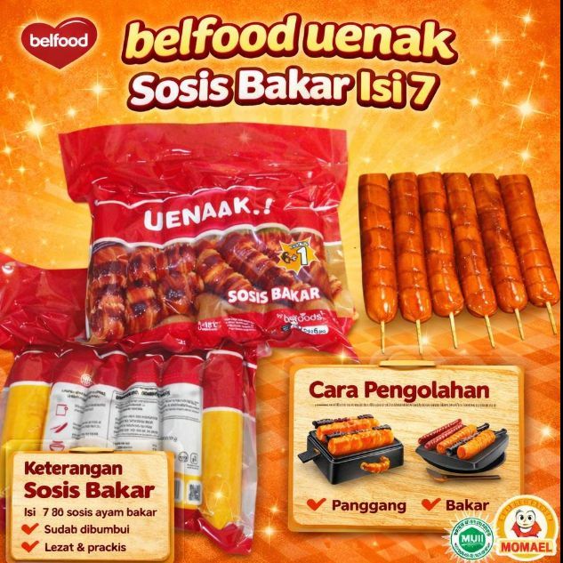 belfood sosis 500 bakar JUMBO  gr isi 7