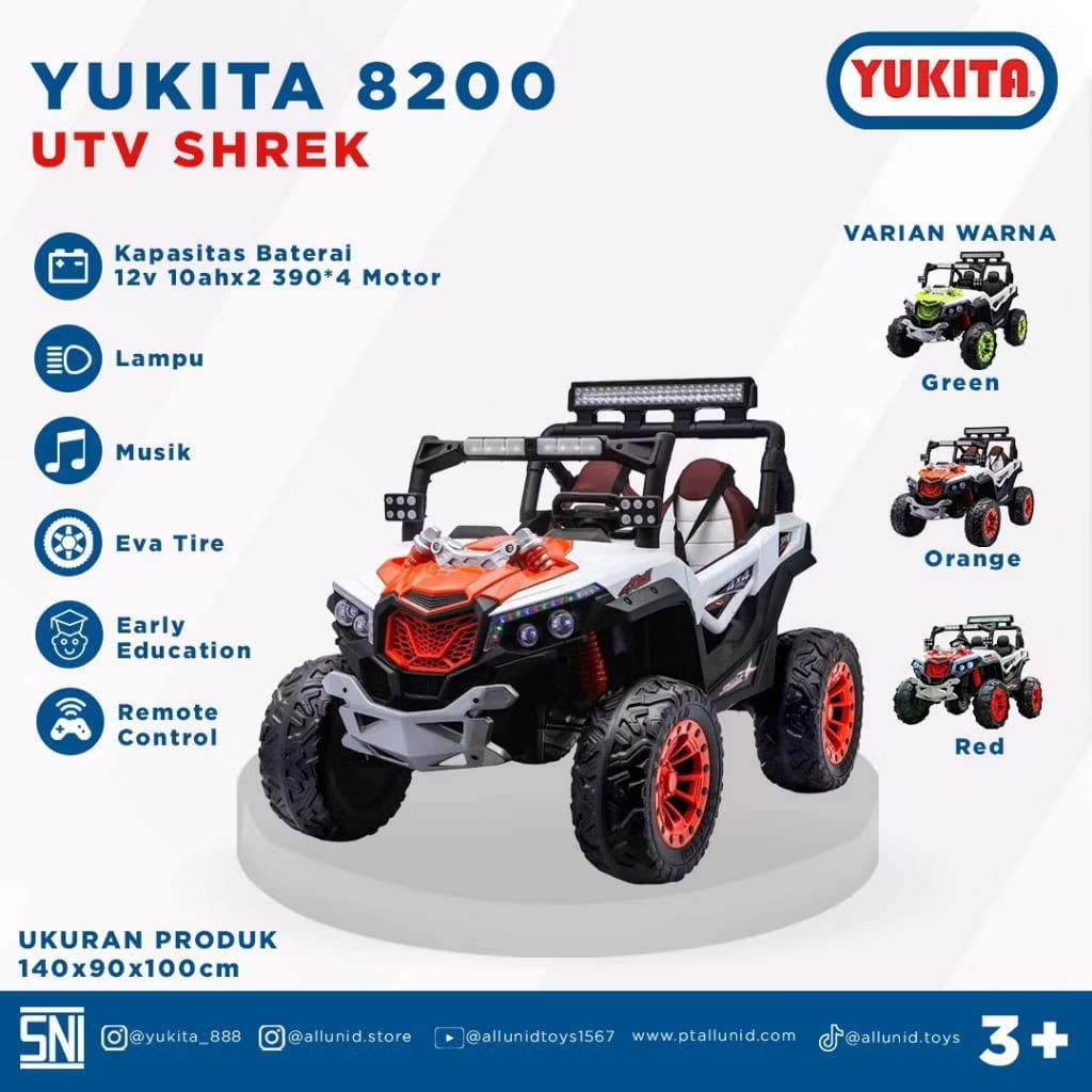 MOBIL AKI YUKITA 8200 UTV SHREK