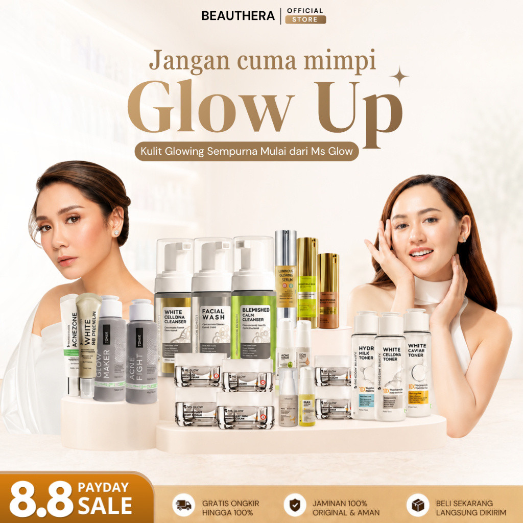 Ms Glow Paket Wajah Skincare 1 Set Lengkap Whitening Acne Luminous Ultimate WCD Original