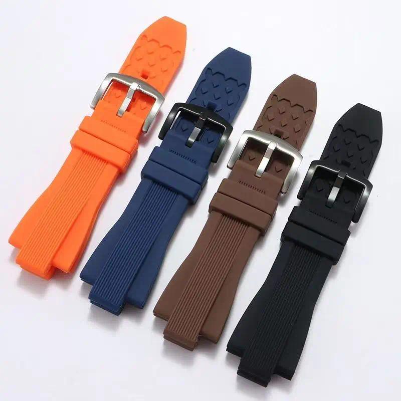 Rubber Wat Strap For Miael Kors MK9019 MK8295 MK8492 MK9020 Men's High quality Silicone strap Watban