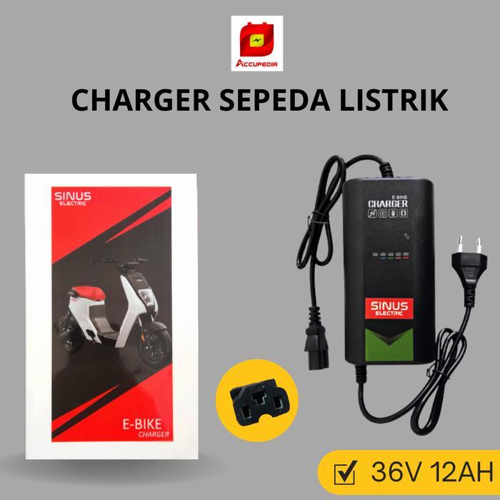 Charger aki battery sepeda listrik 36v 12ah - 48v 12ah - 48v 20ah - 36v 12ah