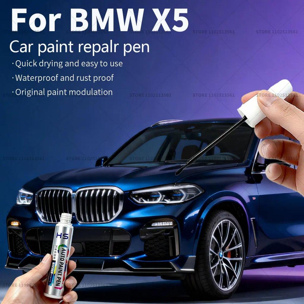 Car Paint Repair Pen Touch Up Scratch Remover Y Auto Accessories For BMW X5 Black 475 416 White 490 