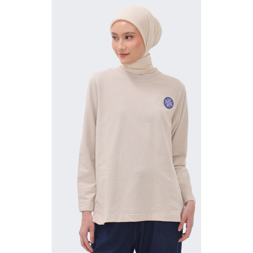 Arela T-Shirt Top Riamiranda Atasan Wanita Kemeja Blouse Cloverm