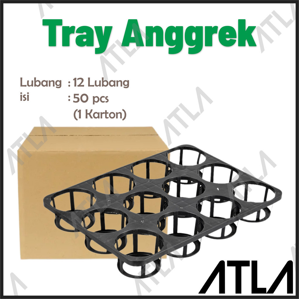 Tray Semai Bibit Anggrek 15 Lubang Karton isi 50 Pot Flexible Seedling Benih