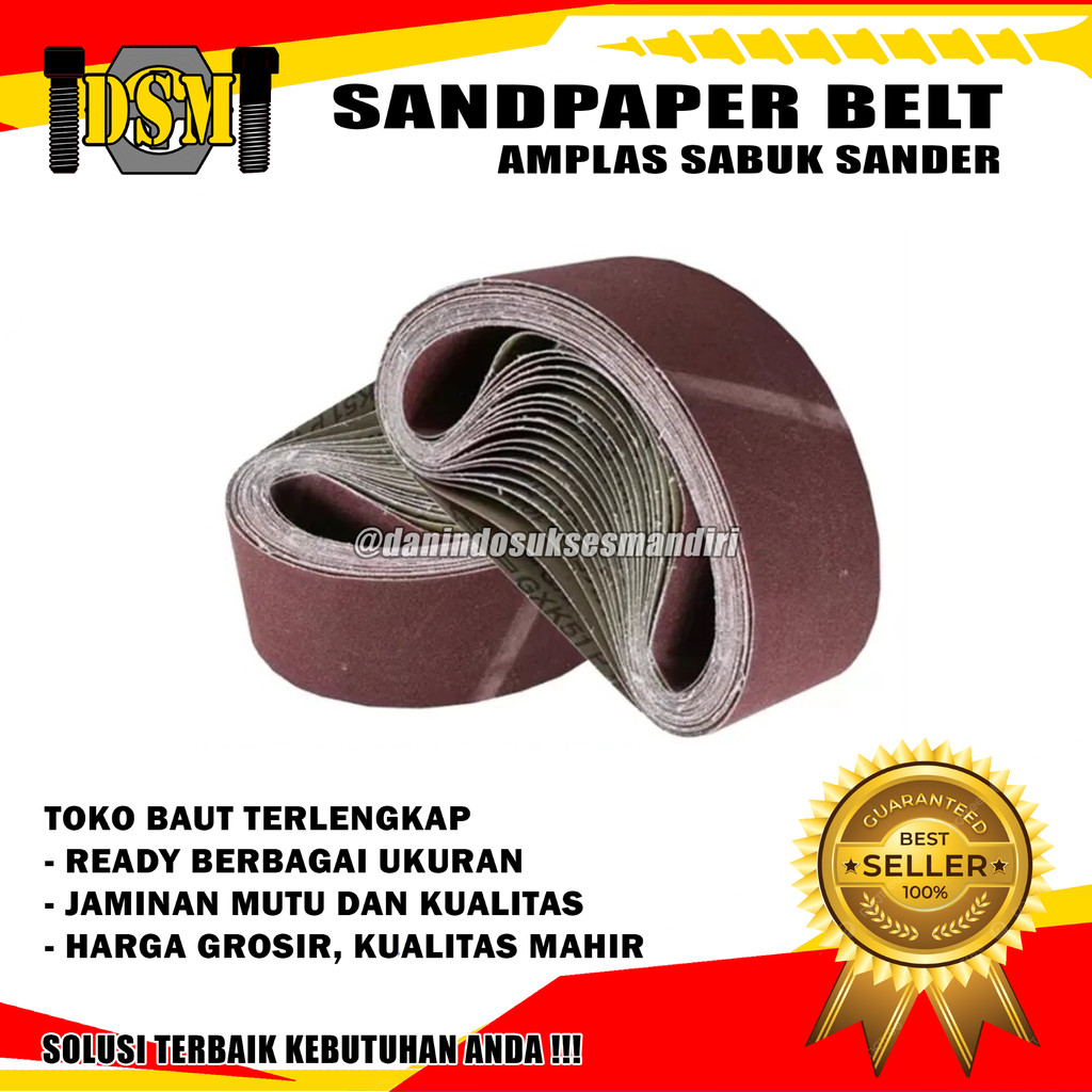 Amplas Sabuk / Sandpaper Belt / Kertas Amplas Belt Putar Untuk Mesin Sander