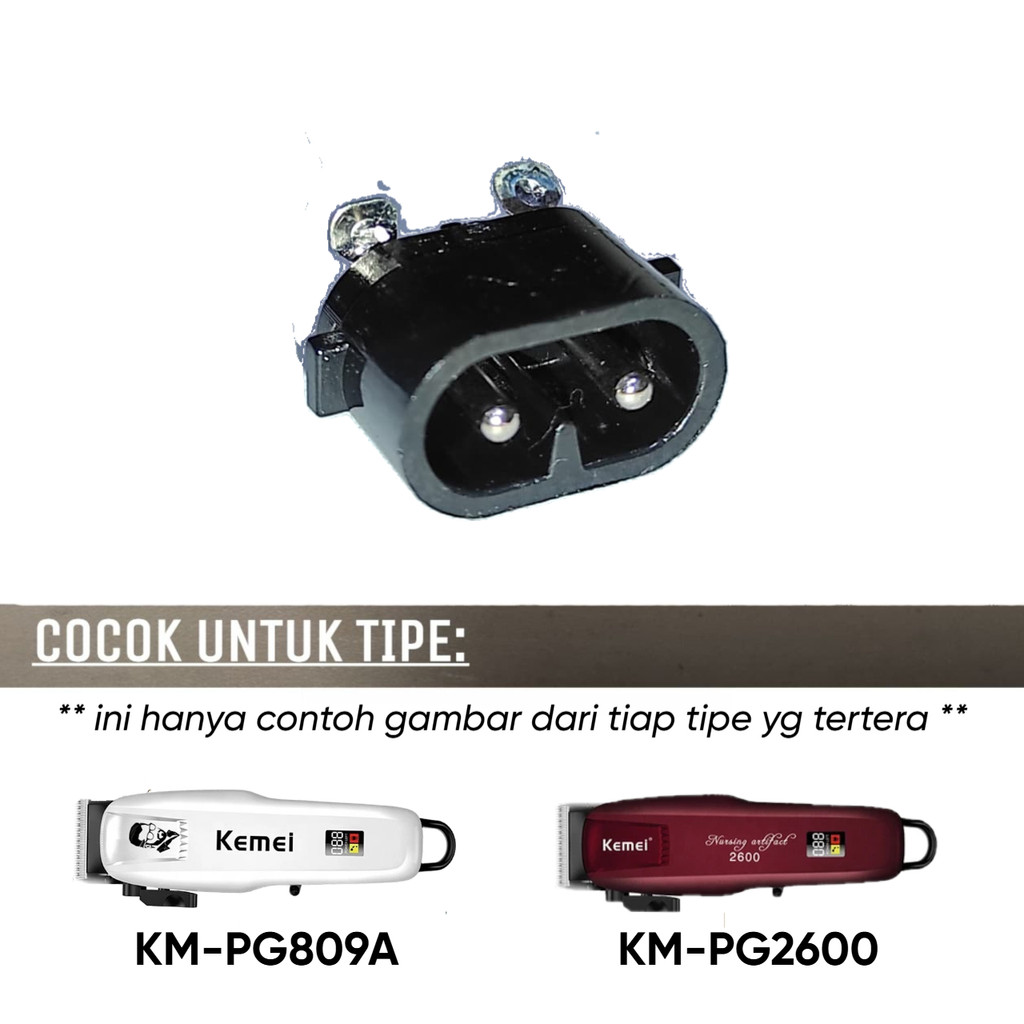 [ORI] Kemei PG 809A - 2600 | CHARGING SOCKET KONEKTOR KABEL CHARGER CAS Mesin Hair Clipper Klipper P