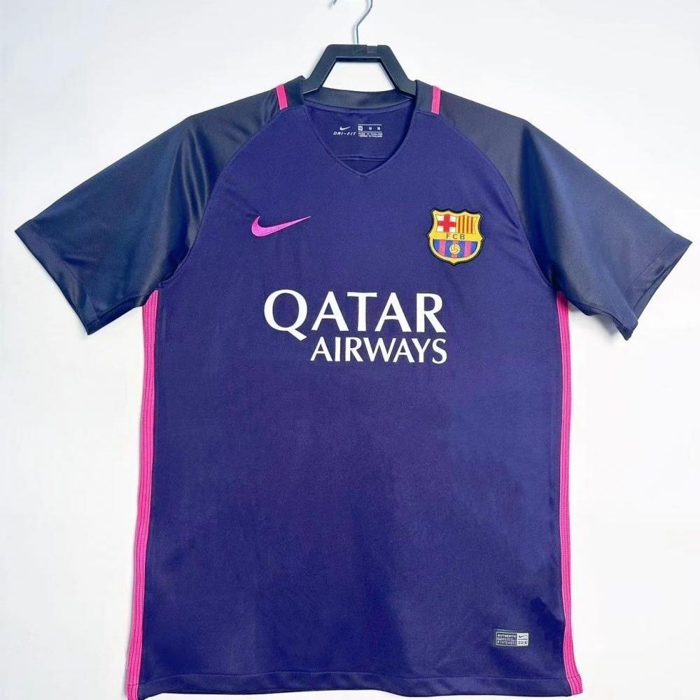 2016-17 Barcelona Away Retro Jersey Lengan Pendek