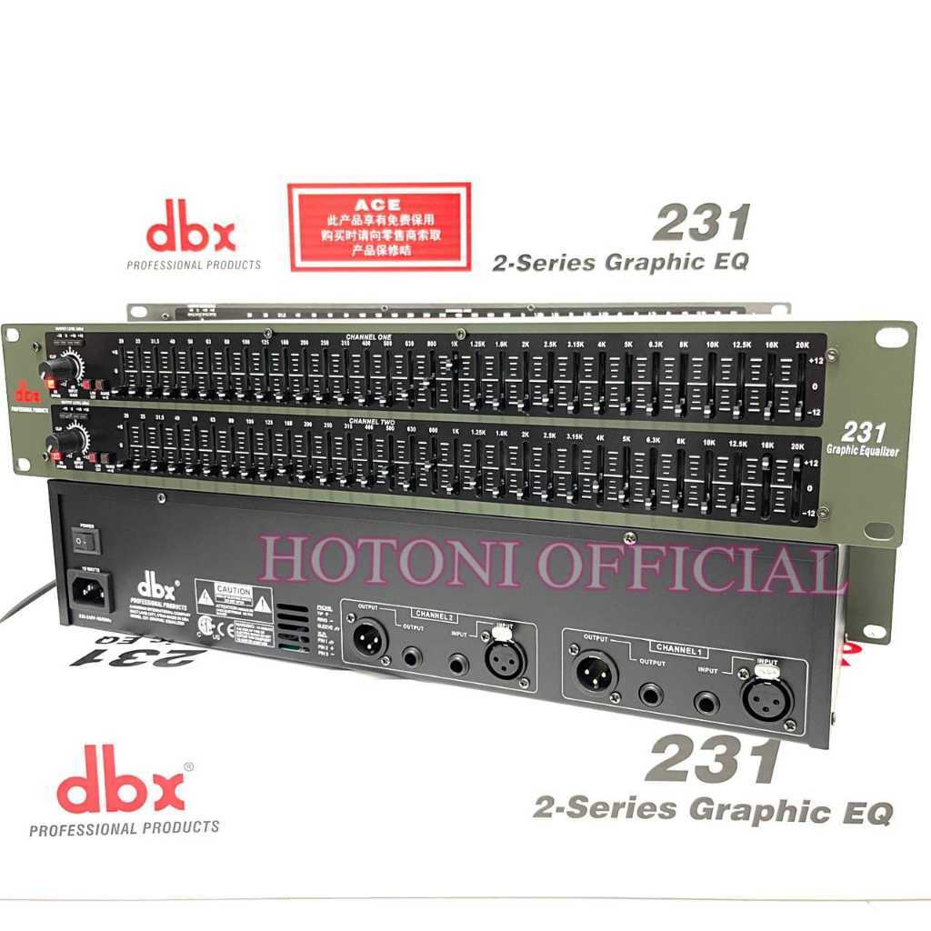 Equaliser Dbx 231 2-Series Graphic EQ Equalizer DBX231 Bagus Murah ( Bisa COD )