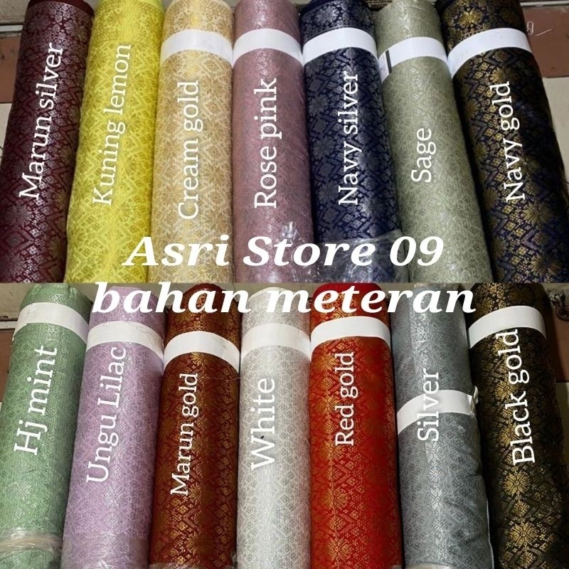 Bahan kain songket/ bahan songket/ bahan meteran songket /meteran songket/bahan meteran songket tenu