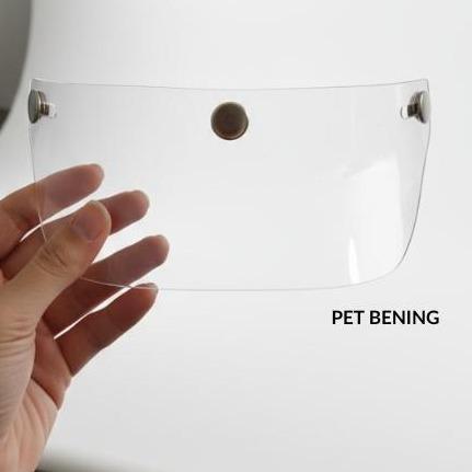 PET HELM TRANSPARAN , PET HELM KALCER, SLIM, VINTANGE - BENING