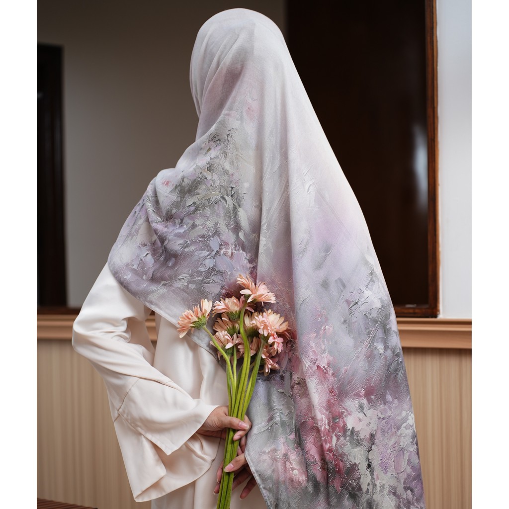 SEA LEIA - Bloom & Irisé Garden Series Shawl Pashmina Viscose Printed