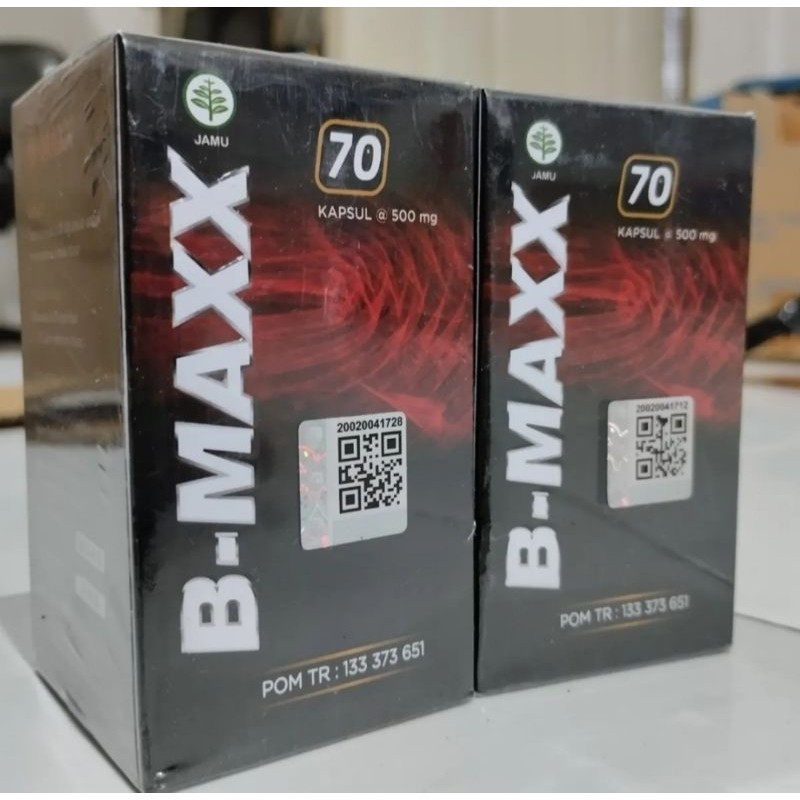 B maxx herbal 100% Original 1 box isi 70 kapsul
