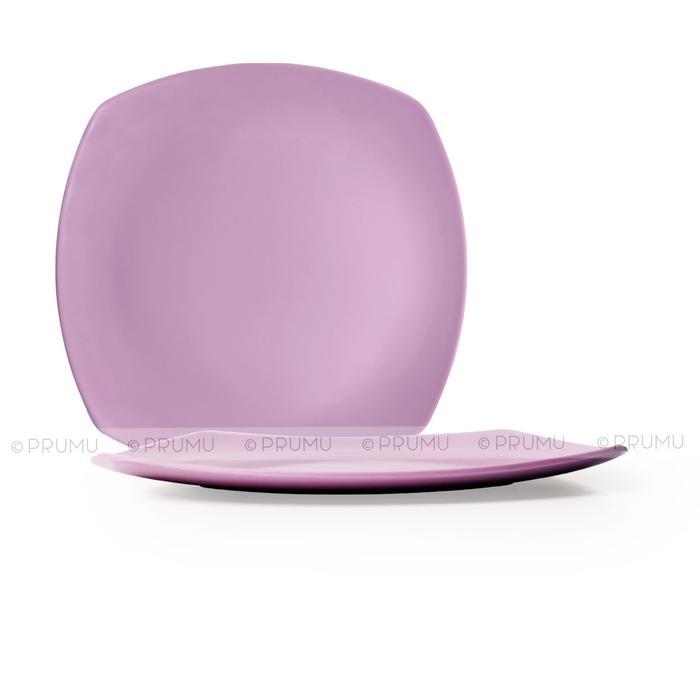 Promo PRUMU Melamine Purple Series Tableware Piring Mangkok Gelas Warna Ungu - Piring 9 inch, Ungu P
