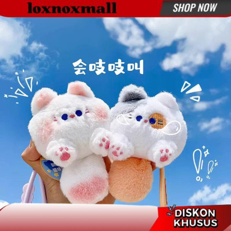 VIRAL LUCU GEMES Gantungan Boneka Kucing / Gantungan Tas Bag Charm Plush / Gantungan Kunci Kucing / 