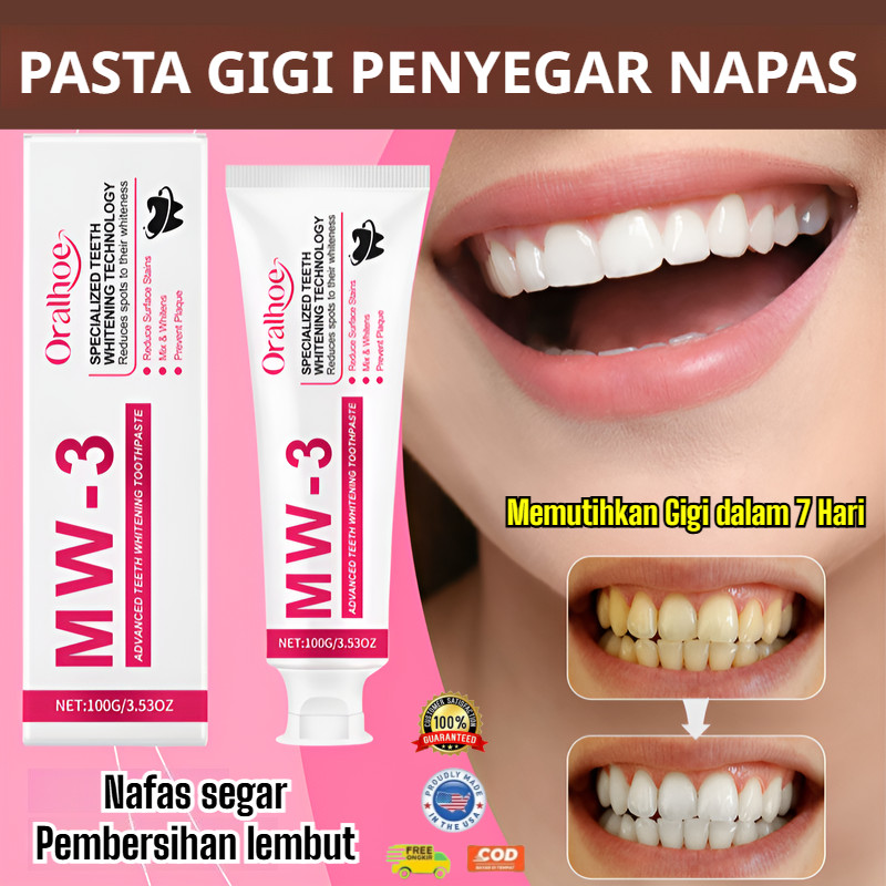 Toothpaste Segar Napas 100 G, Mint Ice Double Shot Redup Bau 24 Jam, Formula Nano Zinc + Xylitol Bun