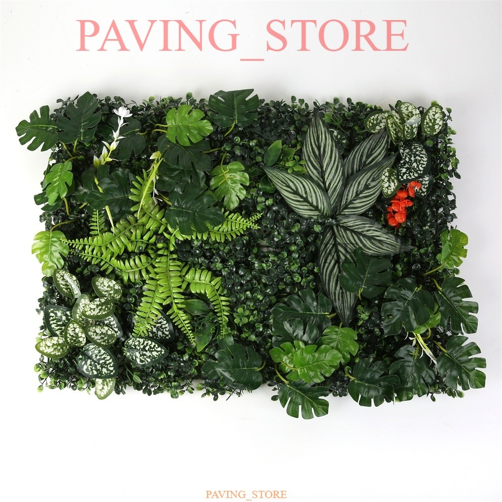 Daun Sintesis Premium Hias Ornamen Dekorasi Rumah Pagar Dinding Roll  Rumput Buatan Plastik