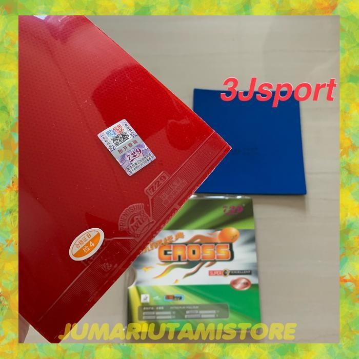 Karet bat Pingpong karet bet Pingpong Rubber 729 CROSS ISI SEPASANG