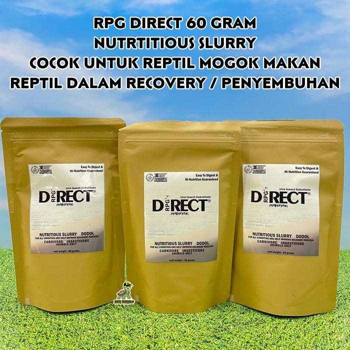 [LUXXORA] RPG DIRECT 60GR MAKANAN GECKO BD REPTIL SAKIT MOGOK MAKAN PENYEMBUHAN