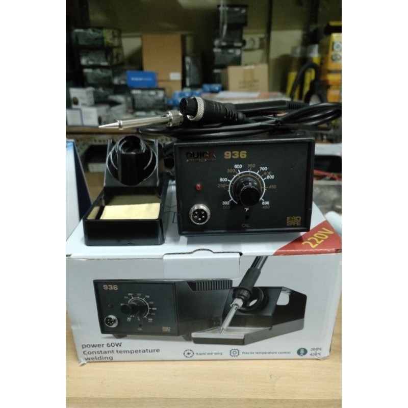 SOLDER STATION QUICK 936A/SOLDER LISTRIK 60W/SOLDERING KIT QUICK 936