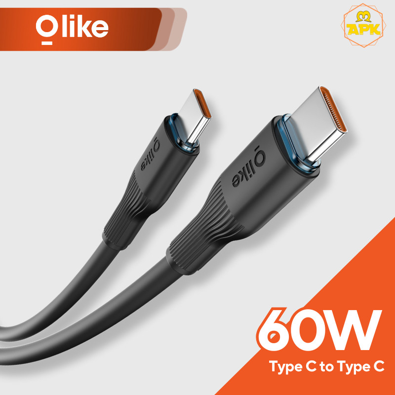 Olike Kabel Data Auto Cut Off 60W Type-C to Type-C Fast Charging D205 C to C Cable