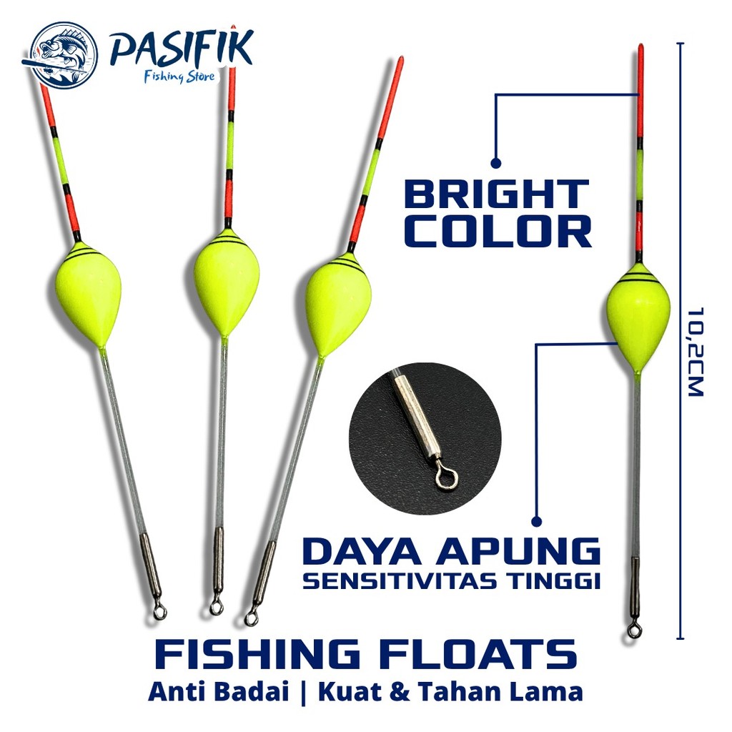 Pelampung Pancing Vertikal Float Anti Badai Daya Apung dan Sensivitas Tinggi Tidak mudah Tenggelam