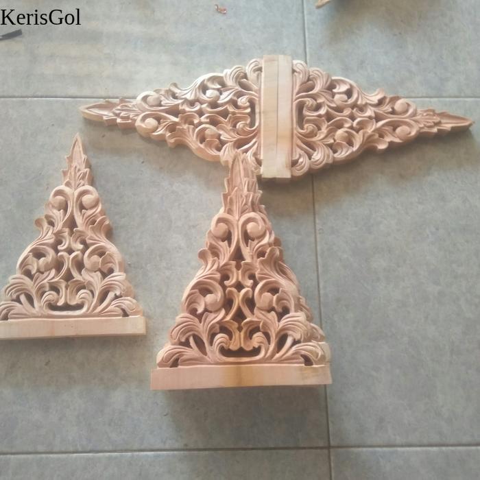Ukir Tempel Tiang Soko Ukiran Jendela Kayu Mahoni GL1