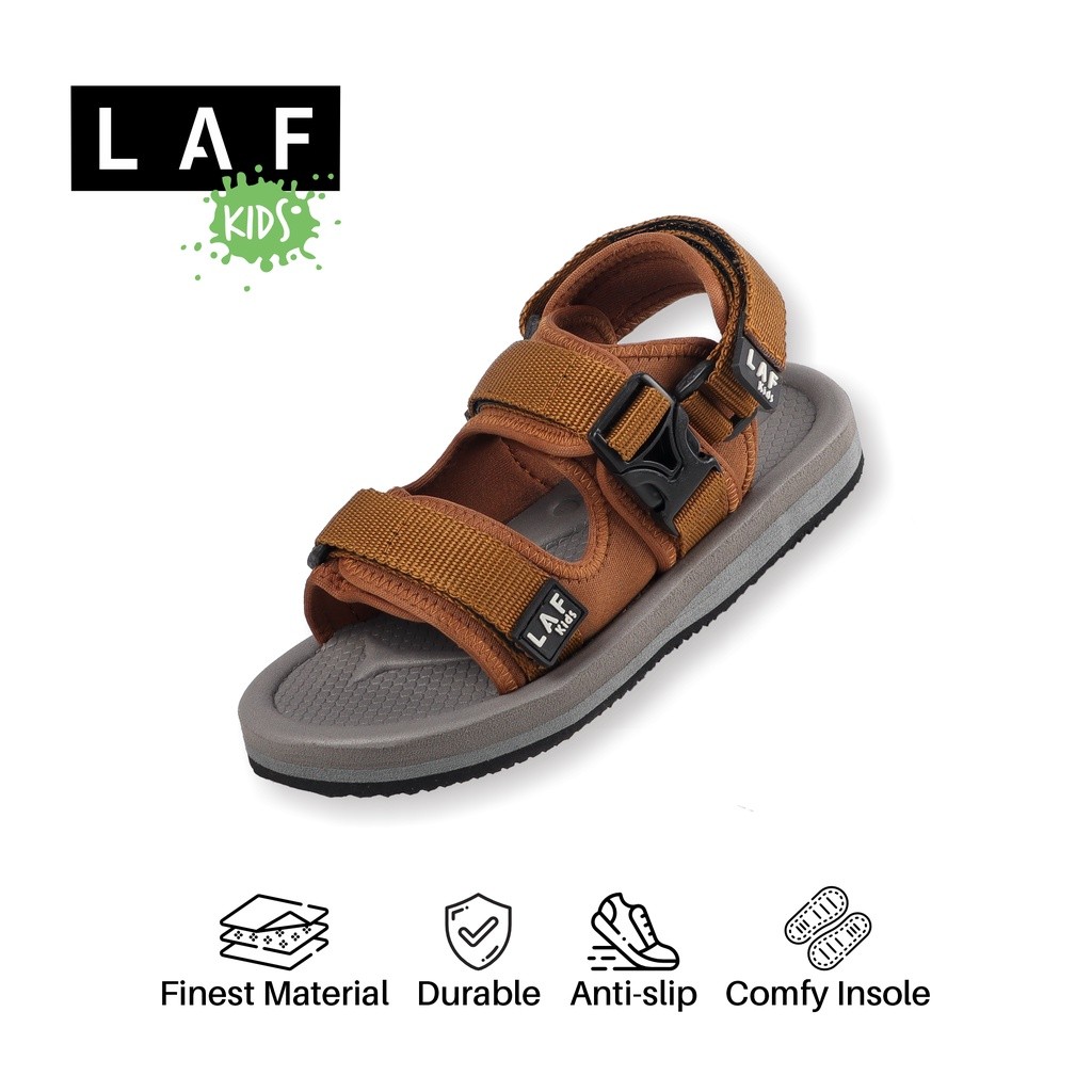 Sandal Gunung Sendal Anak Laki laki Perempuan Brown Imaji LAF Project