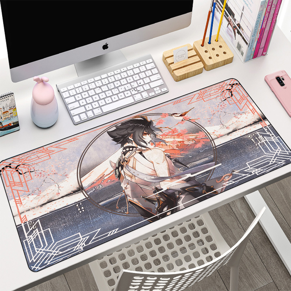 Genshin Impact Mouse pad xiao Anime Mousepad Gaming Large Mouse mat Gamer Rug for Computer Playmat K