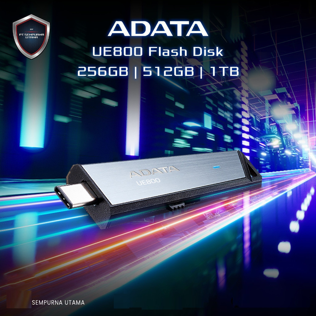 SSD Portable ADATA UE800 512GB 1TB External USB 3.2 Type C 1.000mbps