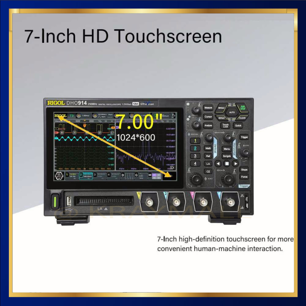 Oscilloscope Digital Multimeter Signal Generator 4CH 125 MHz - DHO914