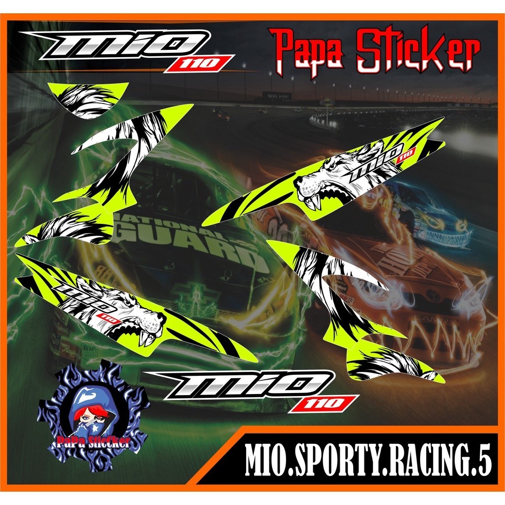 STRIPING MIO SPORTY SMILE - STIKER MOTOR MIO SPORTY SMILE - STICKER MIO SPORTY SMILE CODE 05