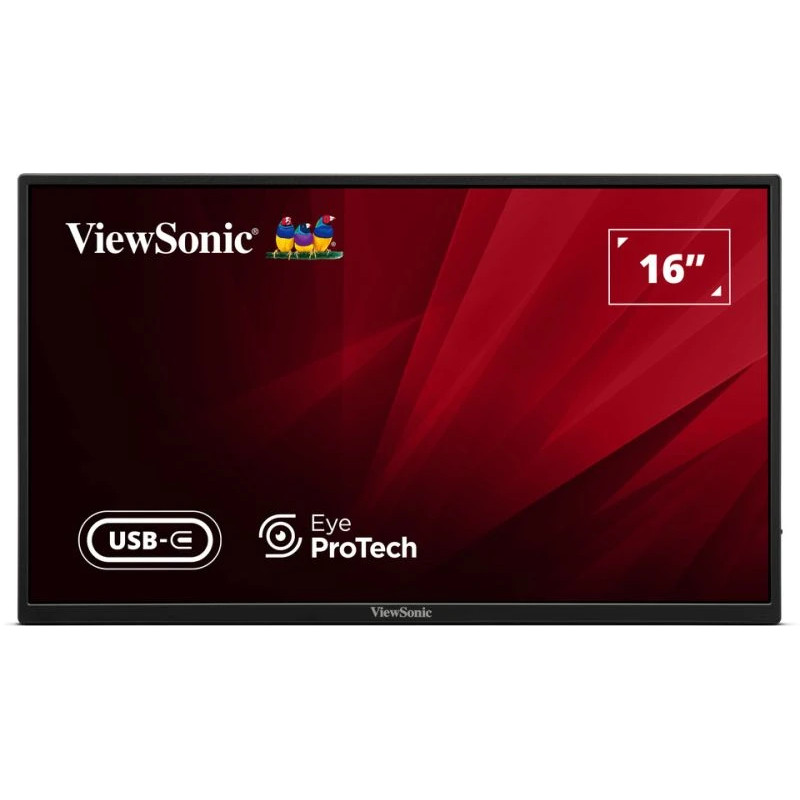 VIEWSONIC VA1650 LED Monitor Portable 16" IPS FHD 60Hz 7ms Built In Speaker HDMI USB-C