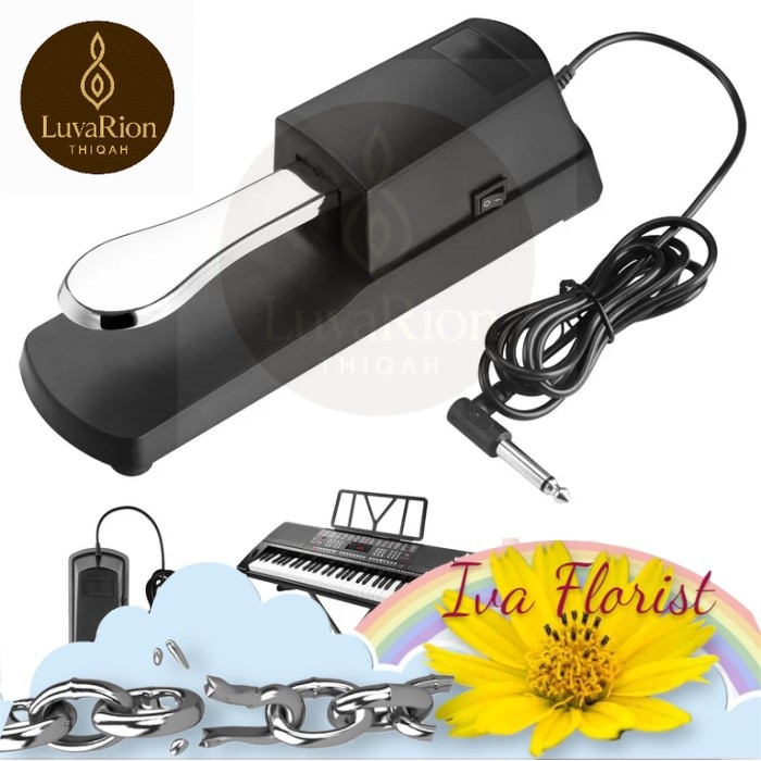 Luvario Alat Musik Sustain Pedal Damper Piano Digital Keyboard Synthesizer untuk piano yamaha roland