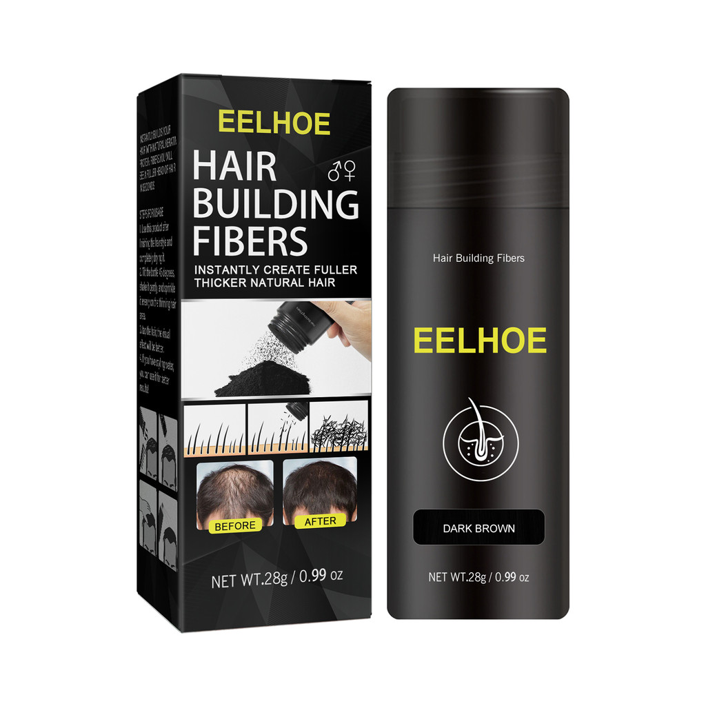 EELHOE Hair Fiber Powder Hairline Filling Powder for Hair Top Hairline Concealing Hair Volumizing Po