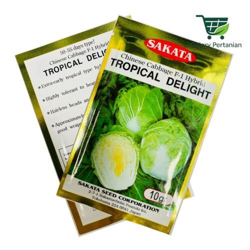 Benih Sawi Putih Tropical Delight 10gr Tanpa Bulu Original Sakata
