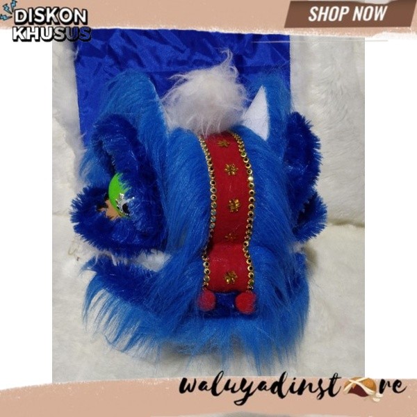 TERBARU NICE NEW Barongsai biru besar, kepala dewasa juga masuk NVM