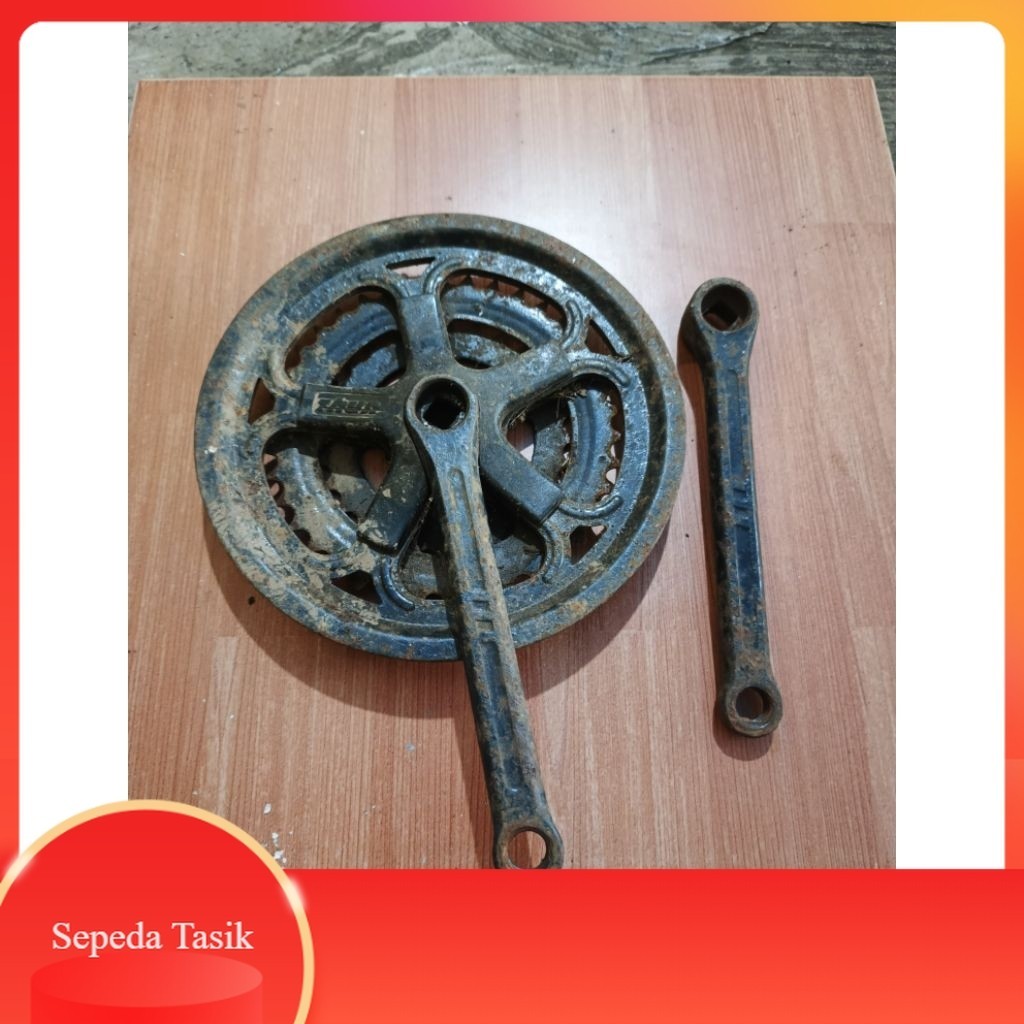 crankset sepeda mtb besi second layak