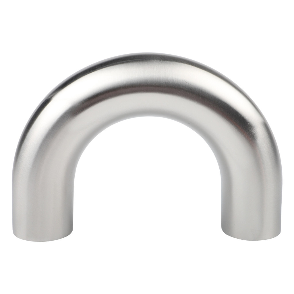 304 Stainless Steel Elbow 180 Degree U-shape Elbow Exhaust Pipe Polishing Automatic Welding 19mm 25m