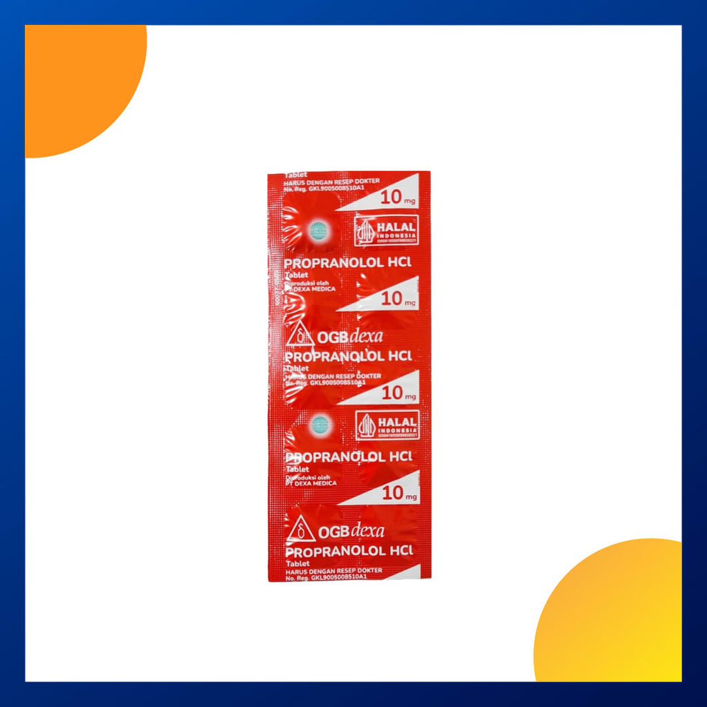 PROPRANOLOL GENERIK DEXA 10 MG 1 STRIP @ 10 TABLET