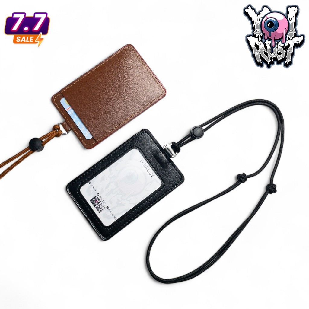 YOiRust Lanyard Gantungan Holder Id Card 2 slot Adjustable